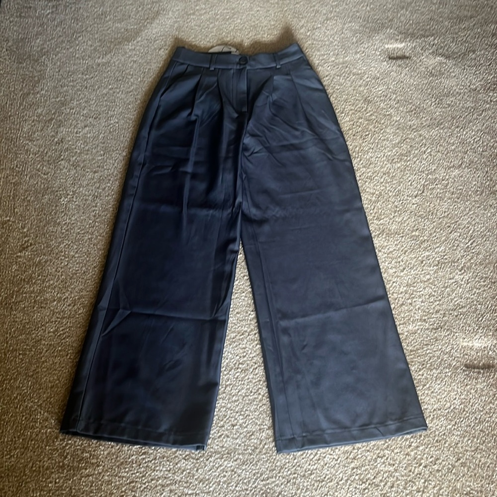 Princess Polly Archer Pants Petite Slate US size 4 NWT